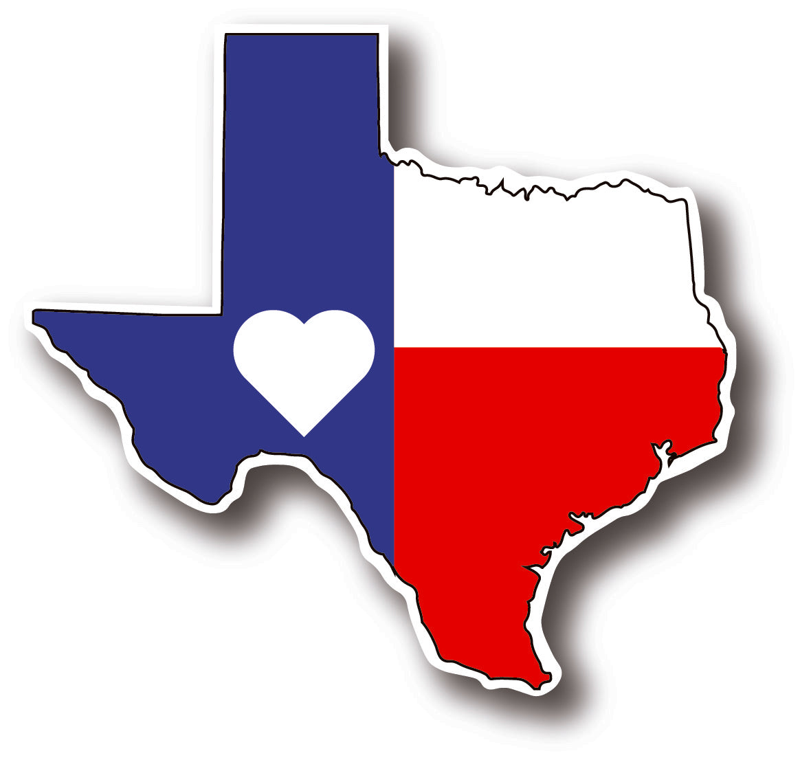 Heart Texas Sticker