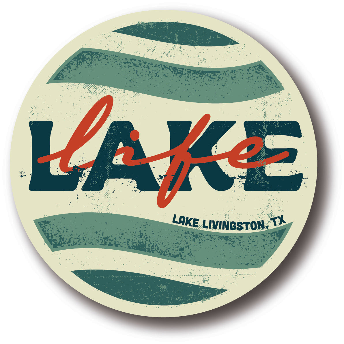 Lake Life Lake Livingston, TX Sticker
