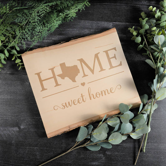 Home Sweet Texas Wooden Plank