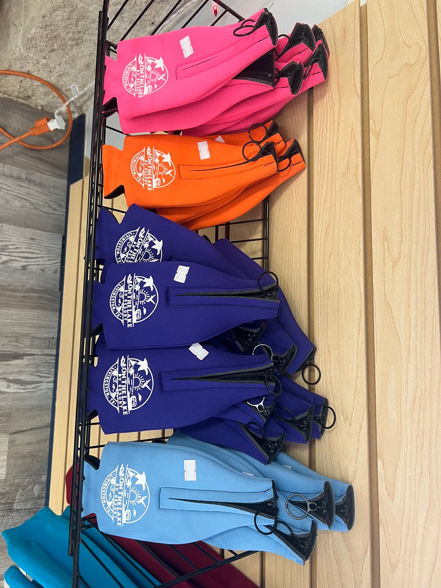 On the Lake Logo Zip Coozie