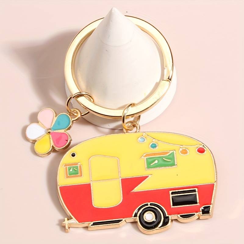 Retro Camper Keychain