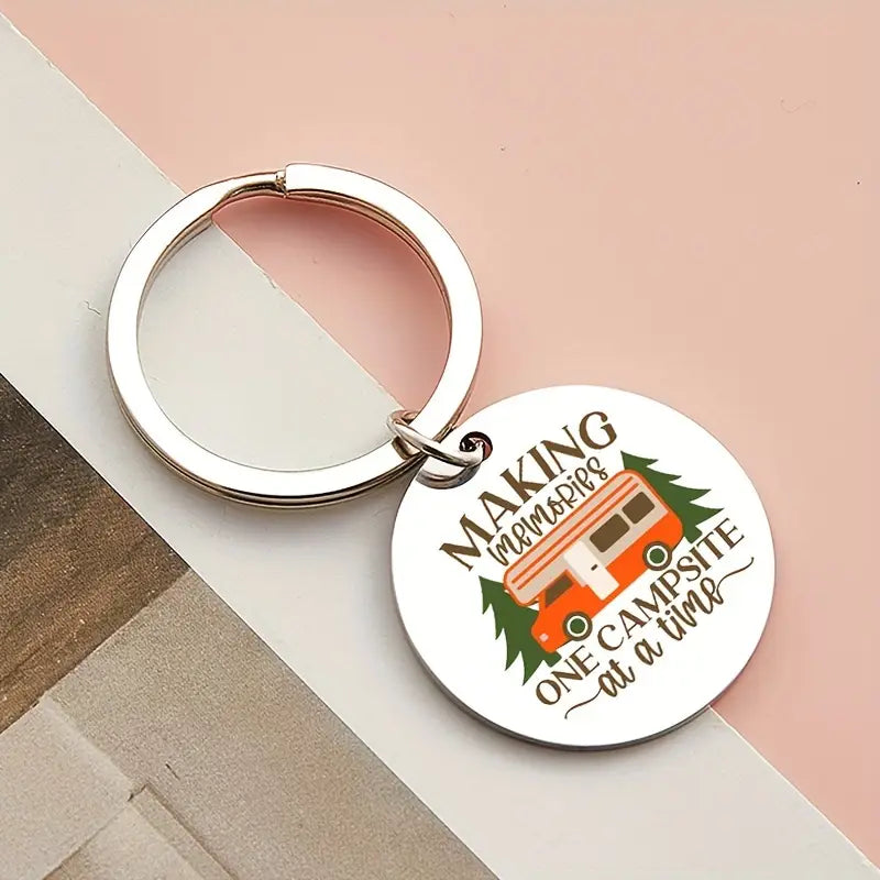 Making Memories One Campsite at a Time Keychain