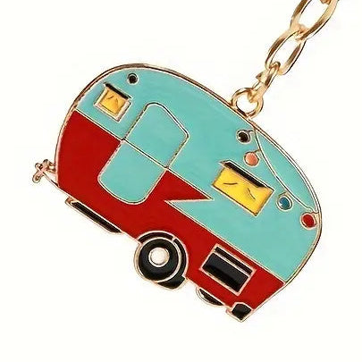 Retro Camper Keychain